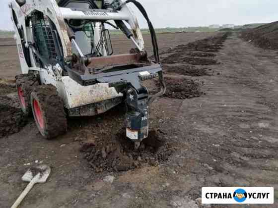 Услуги Bobcat.,Бобкэт, Бобкат, Камаз самосвал. Бур Саратов