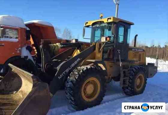 Уборка снега Услуги фронтального погрузчика Тюмень