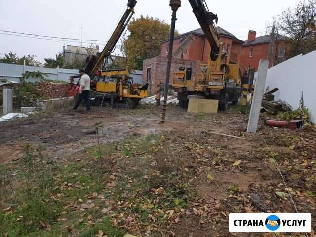 Забивание железо-бетонных свай мини коперной устан Ростов-на-Дону - изображение 1