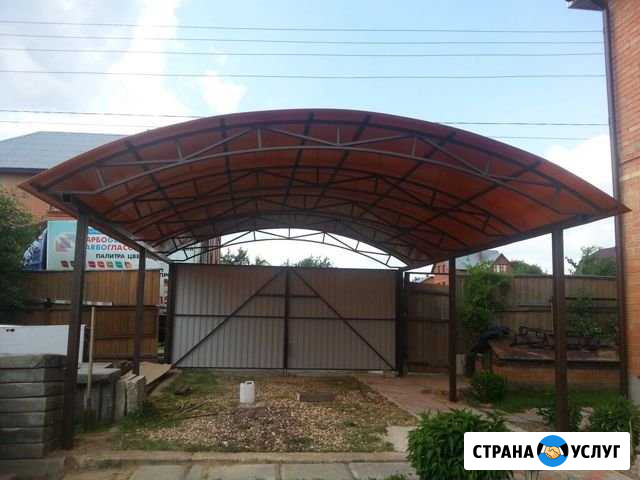 Навесы и козырьки из поликарбоната на любой бюджет Истра - изображение 1