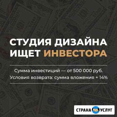 Студия дизайна ищет инвестора Москва
