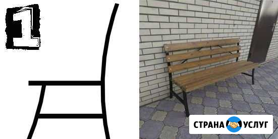 Лекала для изготовления опор скамеек Ростовка - изображение 1