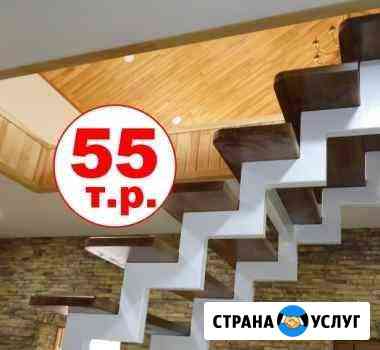 Лестницы на металлическом каркасе, металлокаркасе Пушкин