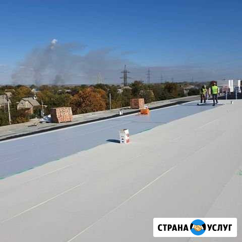 Монтаж Кровли из пвх мембраны, монтаж гео мембраны Ростов-на-Дону - изображение 1