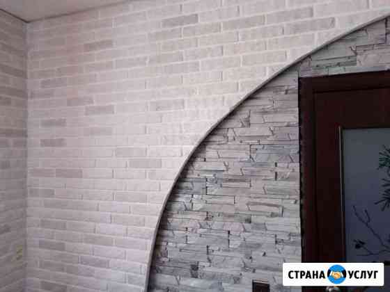 Монтаж декаротивным камнем Копейск
