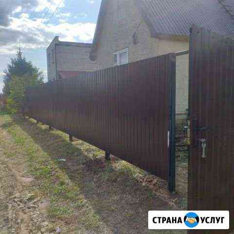 3 Д Забор Установка забор из профнастила,и все стр Казань