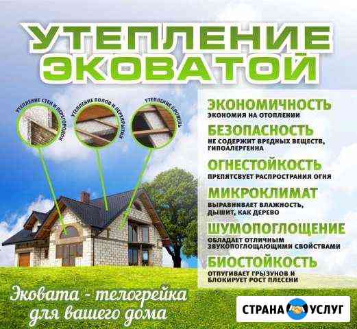 Утепление эковатой Шадринск