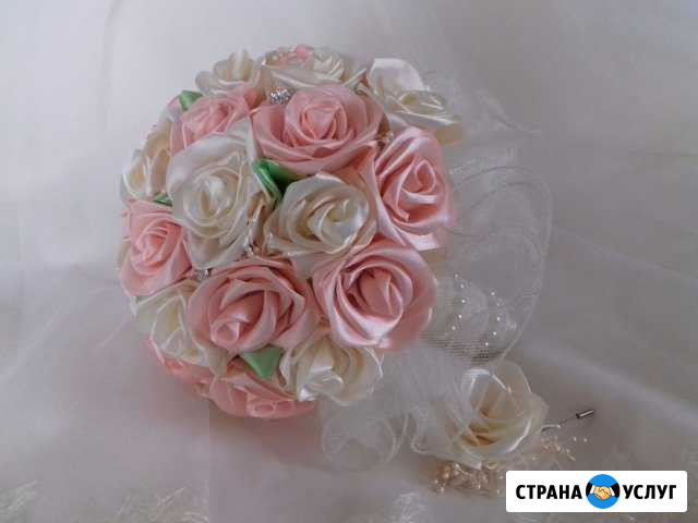 Букеты из атласных лент Омск - изображение 1