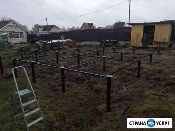 Устонавка Винтовых свай с оголовком и доставкой Колпино
