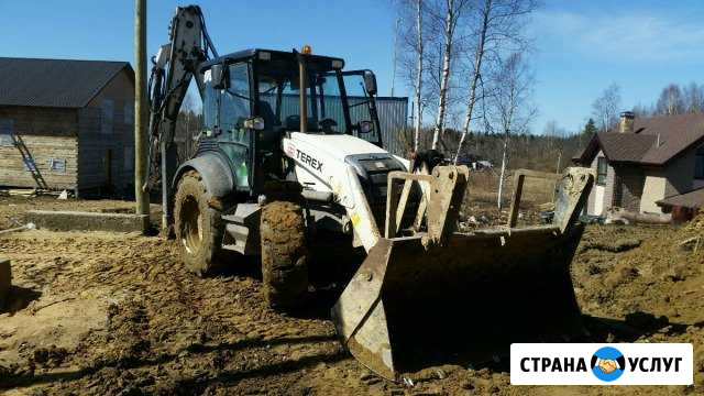 Аренда экскаватора-погрузчика terex-860 Агалатово - изображение 1