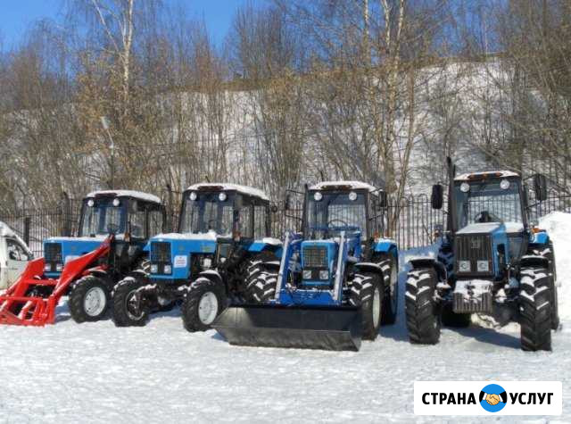 Уборка снега трактором, вывоз снега Томск - изображение 1