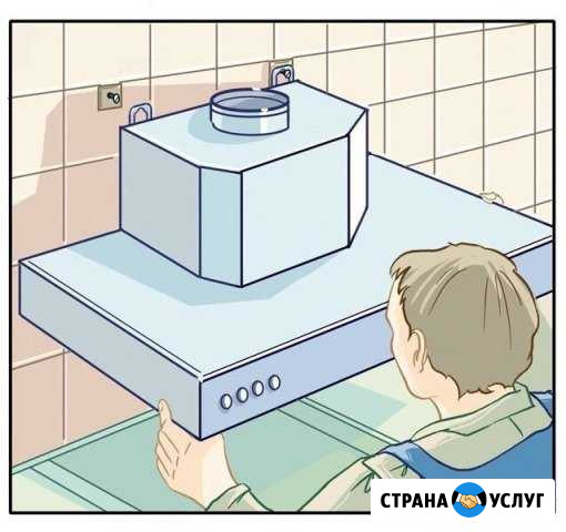 Установка кухонных вытяжек.Установка кондиционеров Липецк - изображение 1