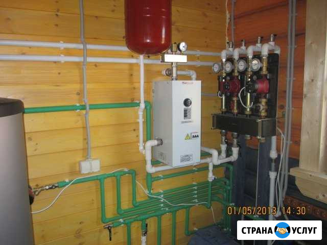 Отопление и водоснабжение котеджей Калязин - изображение 1