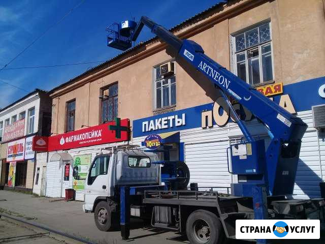 Услуги автовышки 18 м (Ростехнадзор) Омск - изображение 1