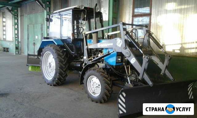Услуги, аренда трактор мтз 82.1 ковш, щетка, отвал Ярославль - изображение 1