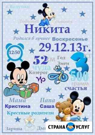 Метрика вашего ребёнка Валуйки