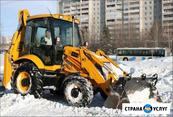 Услуги трактора.Уборка снега.Чистка снега.Ямобур Оренбург - изображение 1
