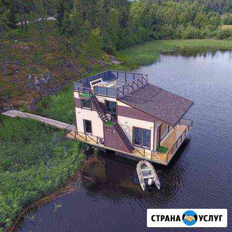 Строительство плавающих домов, хаусботов Сортавала