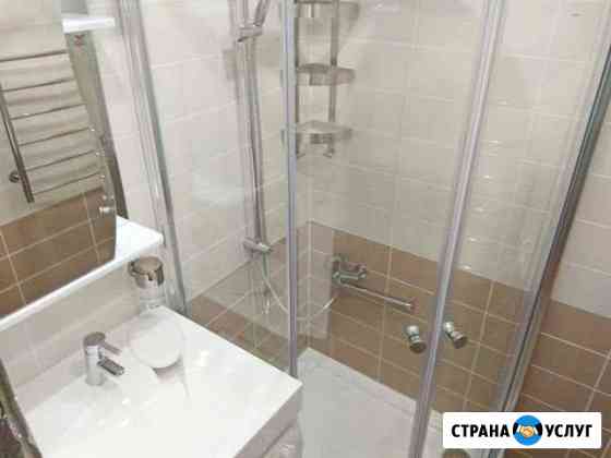 Укладка кафеля, керамогранита. Ванная под ключ Новосибирск
