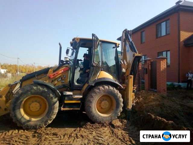 Услуги экскаватора-погрузчика CAT434F Балахна - изображение 1