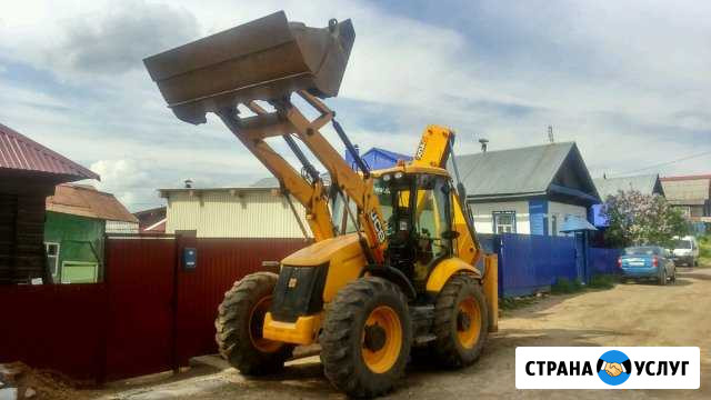 Услуги Эксковатора-погрузчика JCB Ижевск - изображение 1