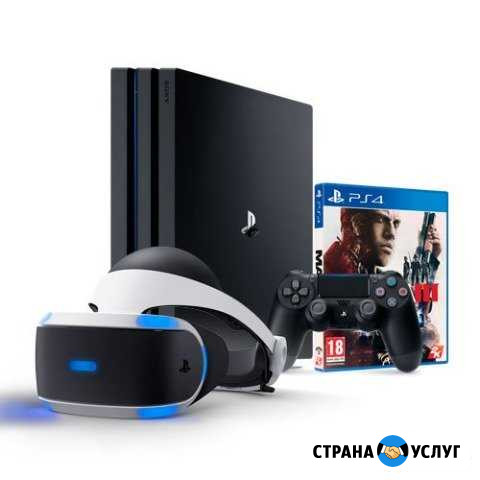 Sony PS4 PRO + Sony VR шлем/очки Санкт-Петербург - изображение 1