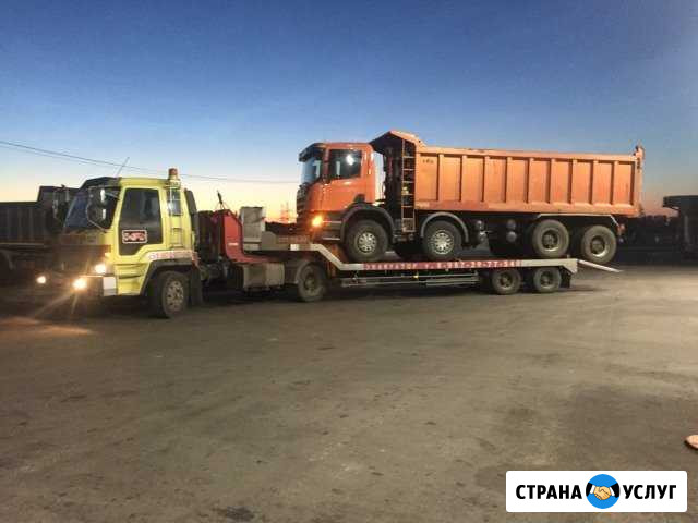 Низкорамный трал эвакуатор + лебедка 40 тонн Казань - изображение 1