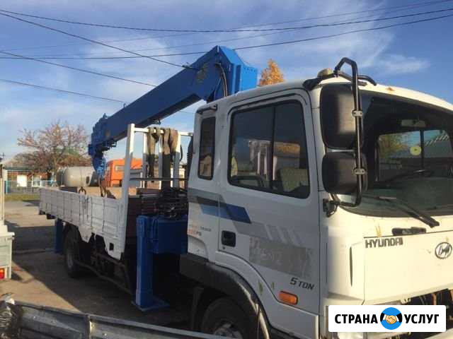 Услуги Манипулятор кму 7тонн, автовышка 25м Тюмень - изображение 1