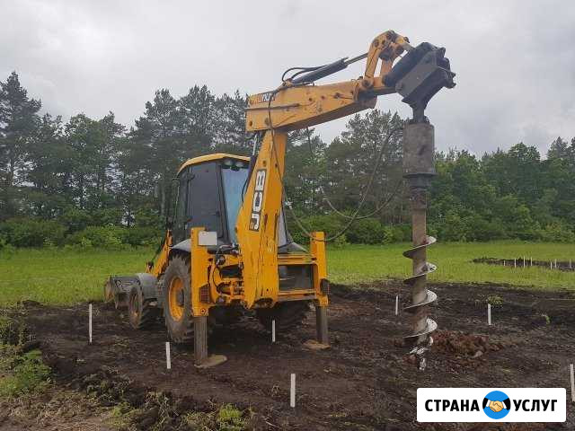 Ямобур, уборка снега, экскаватор погрузчик JCB 3cx Уфа - изображение 1