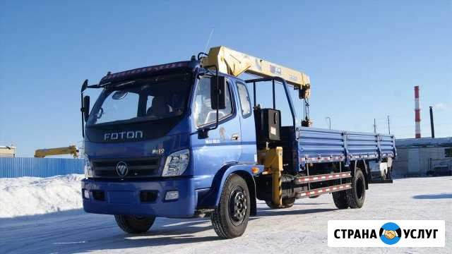 Услуги манипулятора, стрела 3т, вылет 10м Ижевск - изображение 1