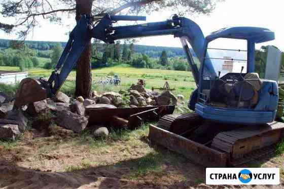 Аренда: Экскаватор komatsu PC50/ Трактор N.Holland Каменка