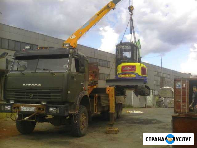 Кран-борт 10тн на базе Вездеход, установка 5тн Ндс Пермь - изображение 1