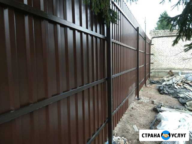 Забор из профнастила Домодедово - изображение 1