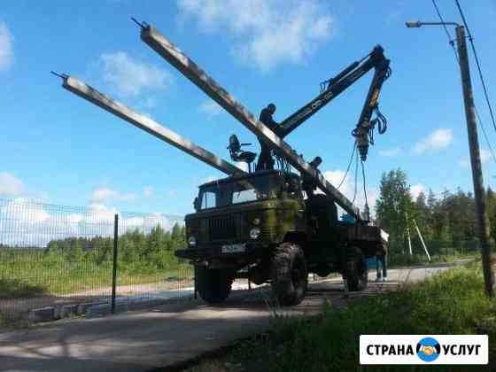 Аренда ямобура.Установка опор лэп. Гидромолот Уфа