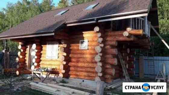 Срубы из зимнего леса Муром