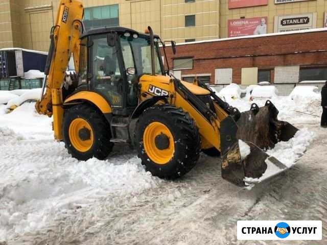Услуги экскаватора-погрузчика JCB с ямобуром Казань - изображение 1