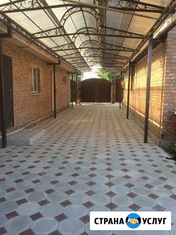 Мощение двора тротуарной плиткой Ростов-на-Дону - изображение 1