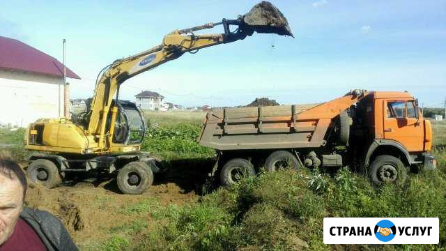 Аренда,услуги экскаватора с гидомолотоми и вибропл Омск - изображение 1