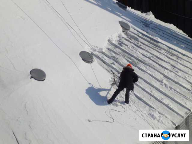 Очистка кровли от снега и наледи Хабаровск - изображение 1
