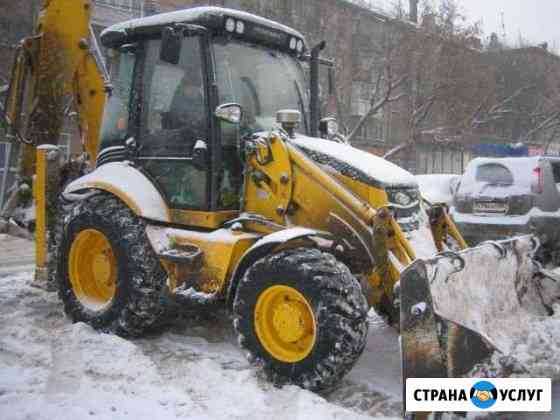 Аренда экскаватора-погрузчика Уборка снега Пермь