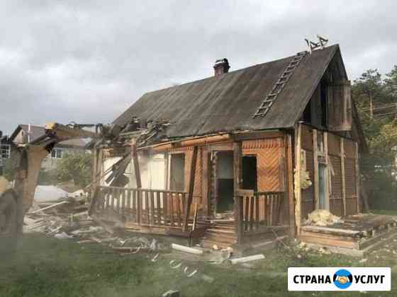 Демонтаж строений,валка деревьев,миниэкскаватор Выборг
