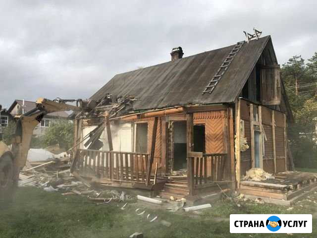 Демонтаж строений,валка деревьев,миниэкскаватор Выборг - изображение 1