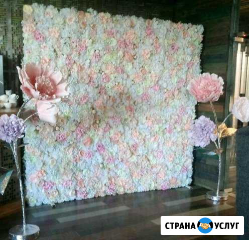 Фотозона,задник на свадьбу, цветочная стена с дост Москва - изображение 1