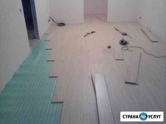 Укладка ламината,фанеры, линолеума, плинтуса Новочебоксарск
