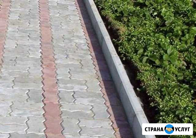 Укладка тротуарной плитки. Поребрики, бордюры Новороссийск - изображение 1