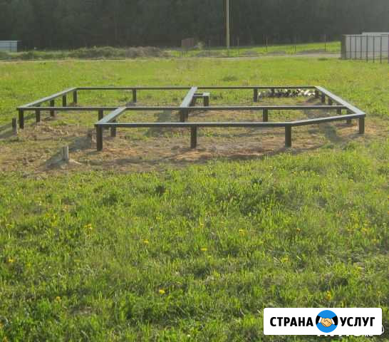 Фундамент на винтовых сваях, заборы. Подъем домов Колпино - изображение 1