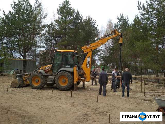 Аренда ямобура, бурение под сваи, фундамент,ямобур Мурмино - изображение 1