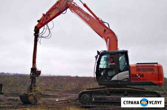 Аренда гусеничного экскаватора с грейферным ковшом Жуковский