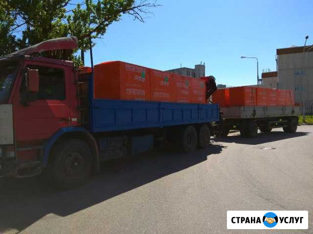 Аренда манипулятора с кониками с прицепом 20 тонн Петергоф - изображение 1