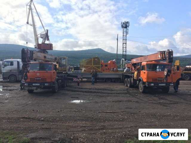 Услуги автокрана 25 тонн, грузооперевозки п/прицеп Усть-Кут - изображение 1